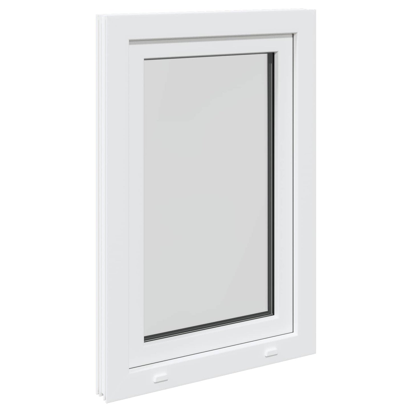 Kjølevindu RISOR 60 x 80 cm PVC og glass Hvit