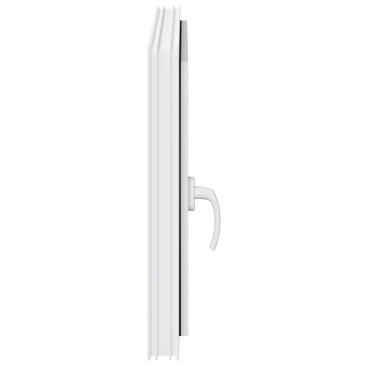 Kjølevindu RISOR 80 x 50 cm PVC og glass Hvit