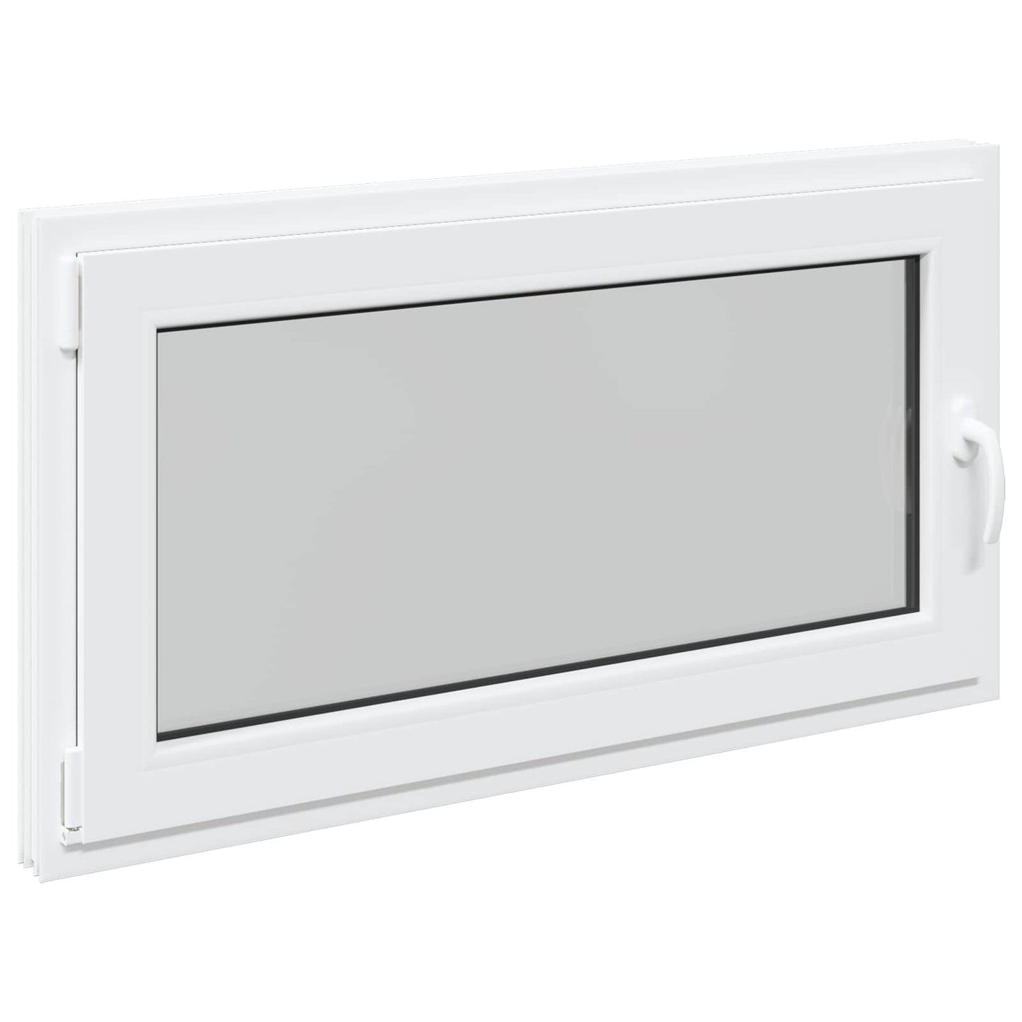 Kjølevindu RISOR 110 x 60 cm PVC og glass Hvit