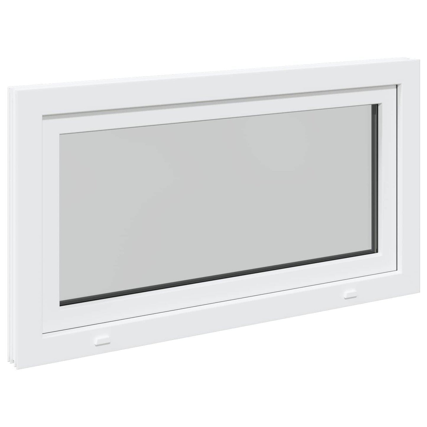 Kjølevindu RISOR 110 x 60 cm PVC og glass Hvit