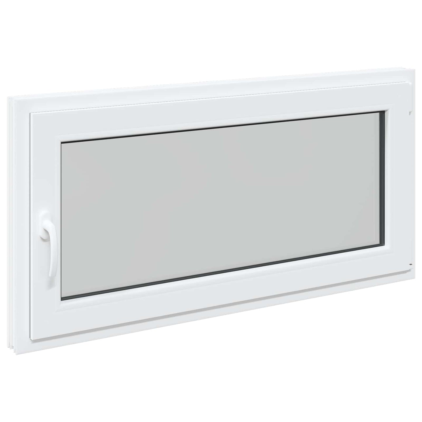 Kjølevindu RISOR 120 x 60 cm PVC og glass Hvit