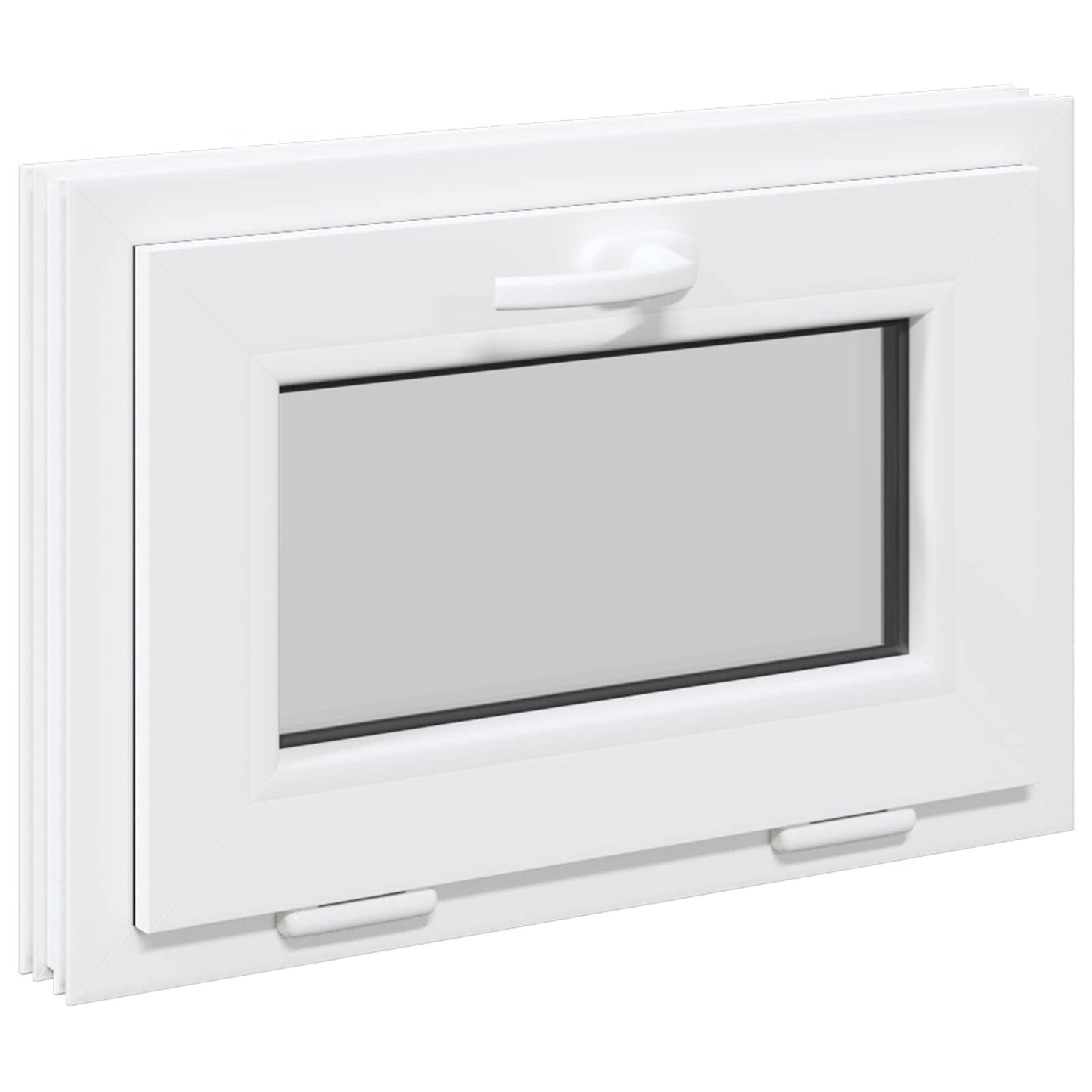 Kjølevindu RISOR 60 x 40 cm PVC og glass Hvit