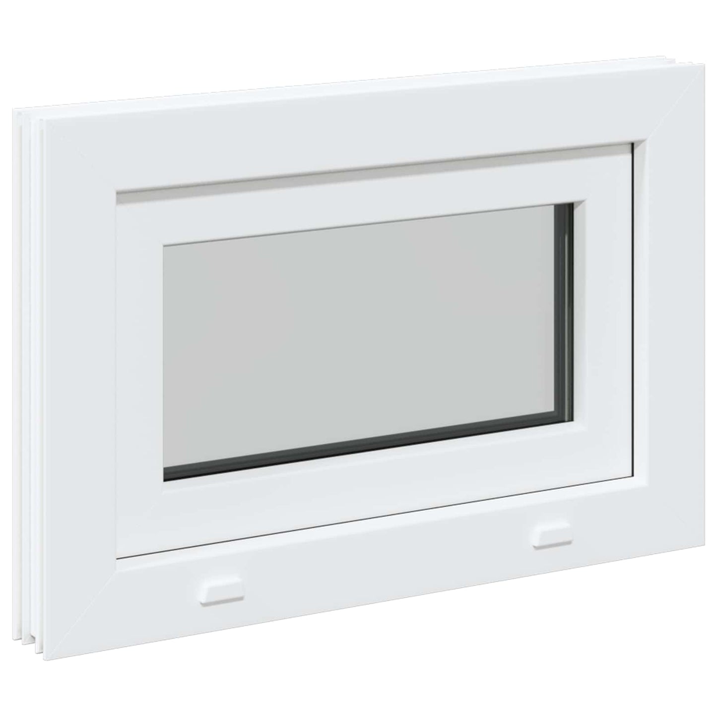 Kjølevindu RISOR 60 x 40 cm PVC og glass Hvit
