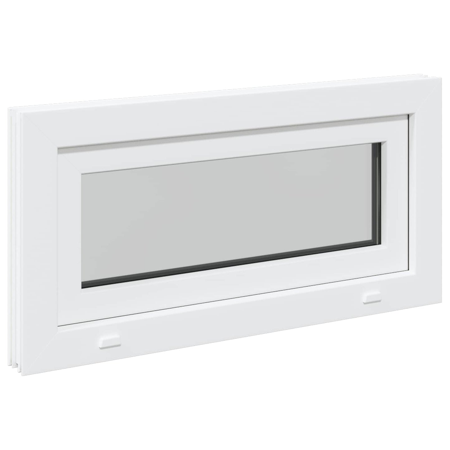 Kjølevindu RISOR 80 x 40 cm PVC og glass Hvit
