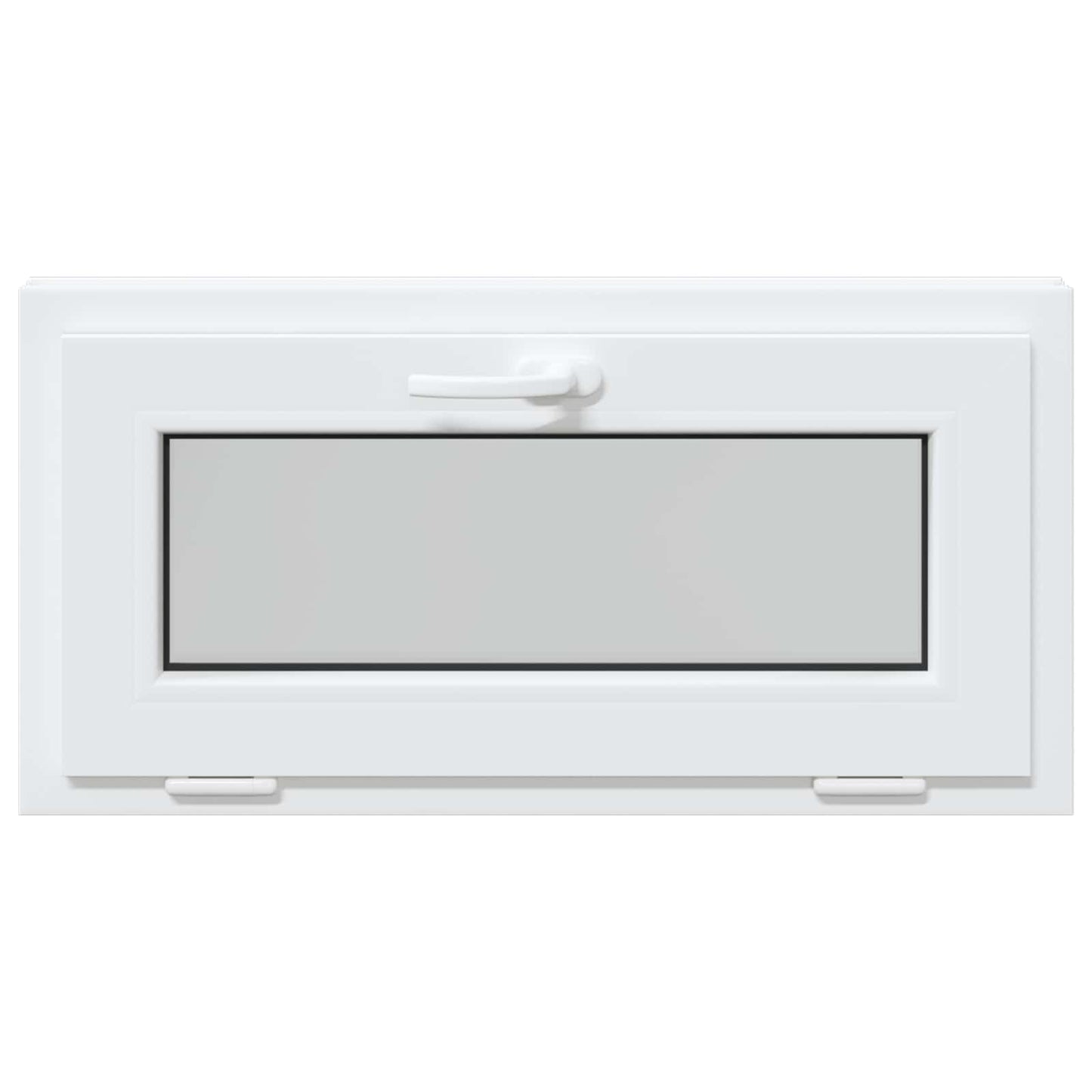 Kjølevindu RISOR 80 x 40 cm PVC og glass Hvit