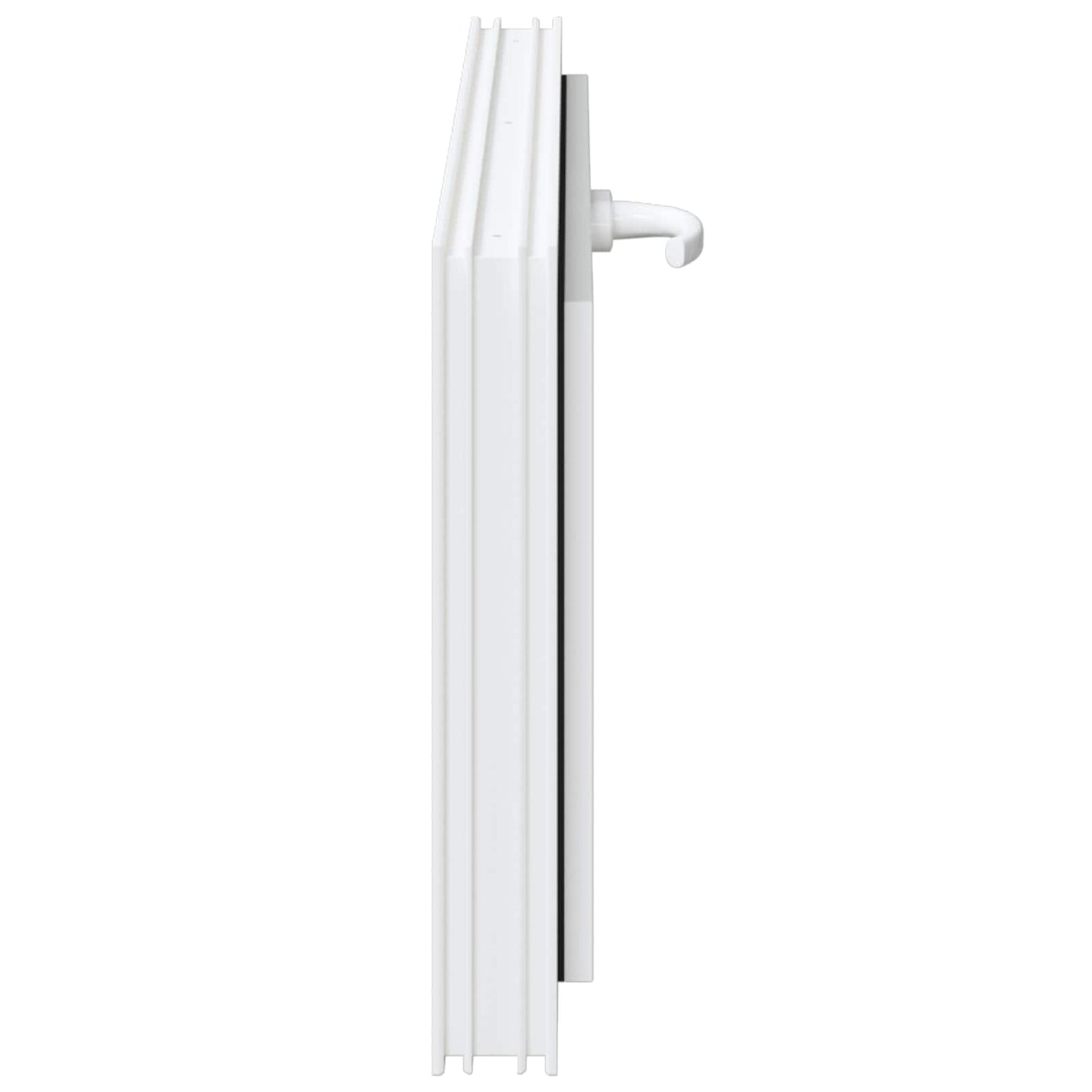 Kjølevindu RISOR 90 x 40 cm PVC og glass Hvit