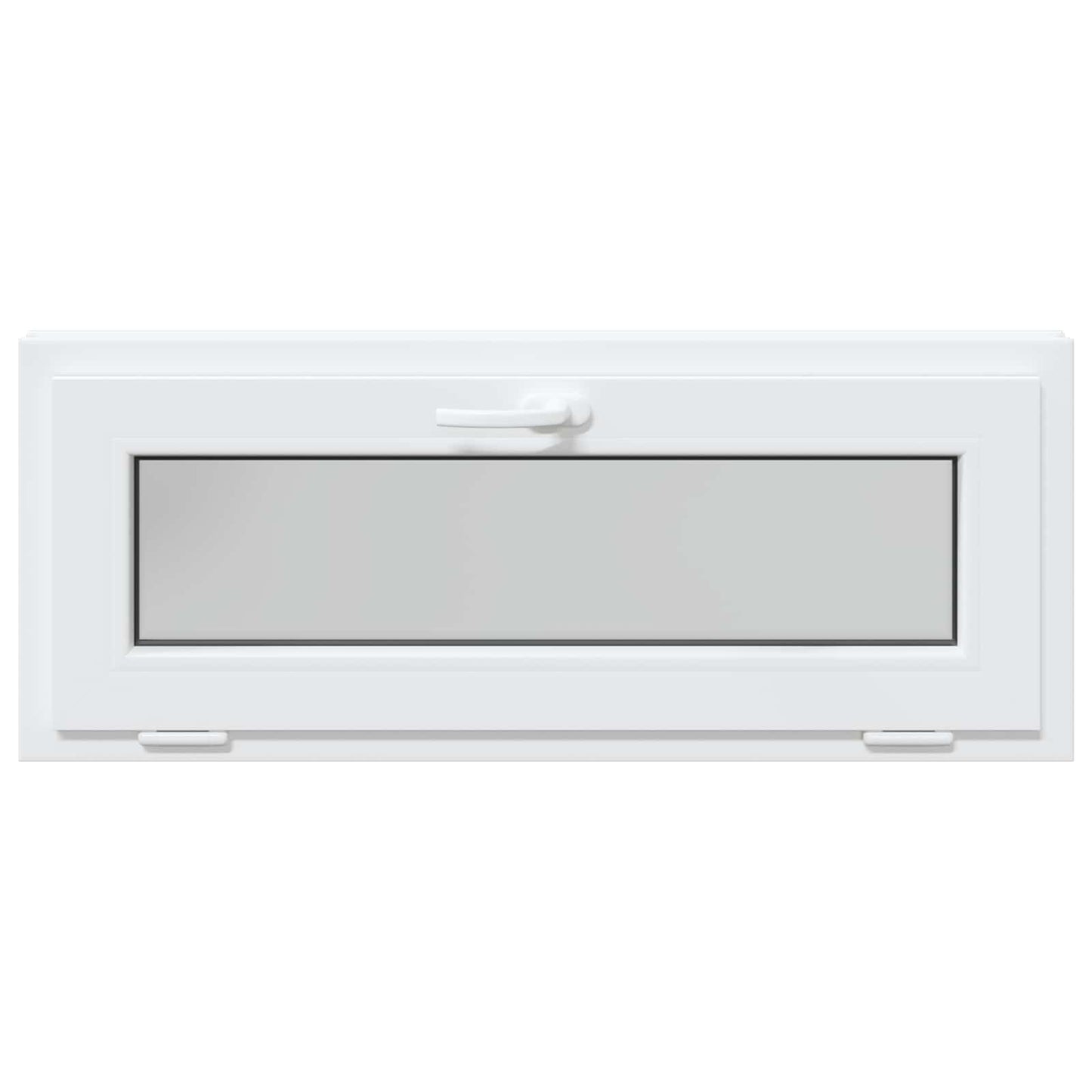 Kjølevindu RISOR 110 x 40 cm PVC og glass Hvit