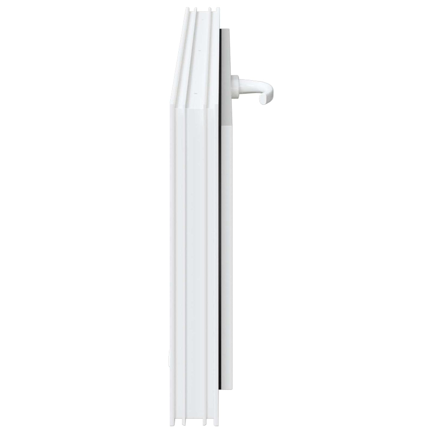 Kjølevindu RISOR 110 x 40 cm PVC og glass Hvit