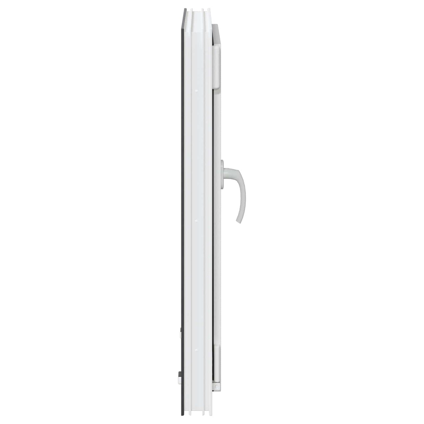 Kjølevindu RISOR 50 x 75 cm PVC og glass Antrasitt