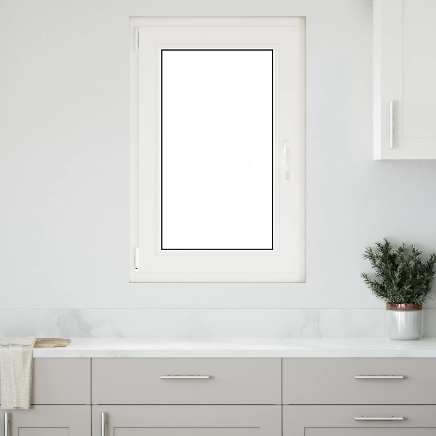 Kjølevindu RISOR 60 x 90 cm PVC og glass Antrasitt