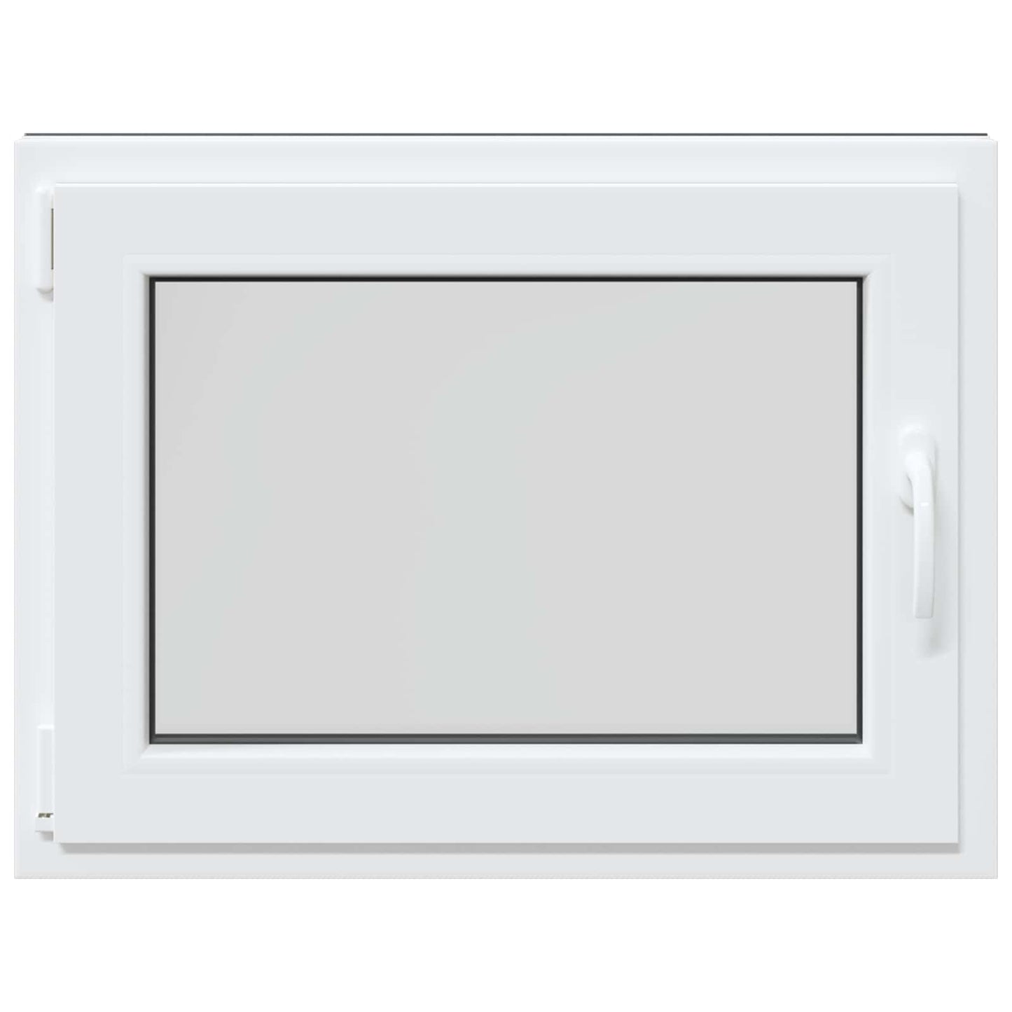 Kjølevindu RISOR 80 x 70 cm PVC og glass Antrasitt