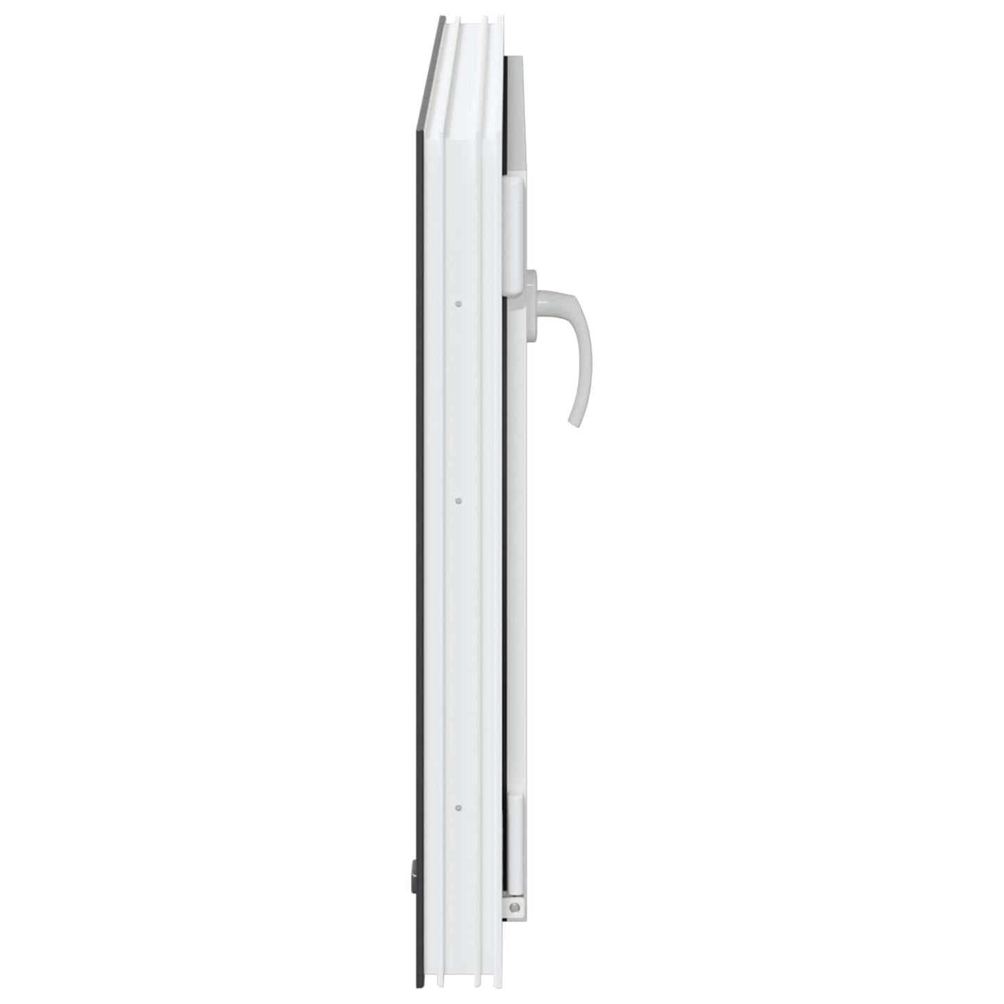 Kjølevindu RISOR 80 x 70 cm PVC og glass Antrasitt