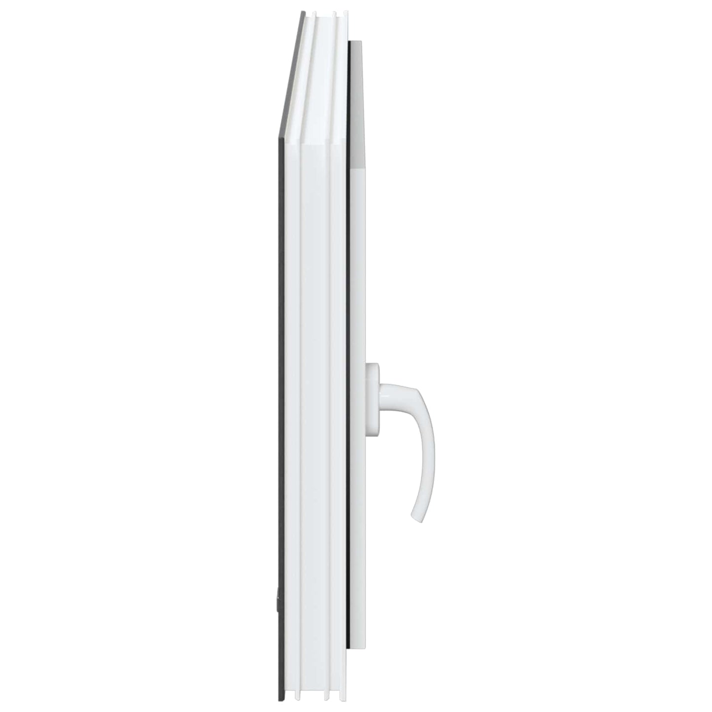 Kjølevindu RISOR 100 x 50 cm PVC og glass Antrasitt