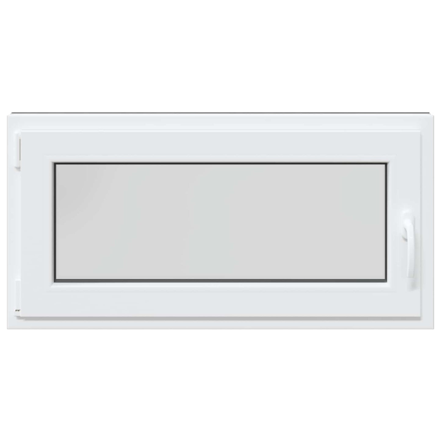 Kjølevindu RISOR 100 x 50 cm PVC og glass Antrasitt