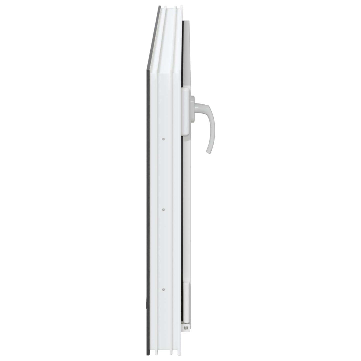 Kjølevindu RISOR 100 x 50 cm PVC og glass Antrasitt