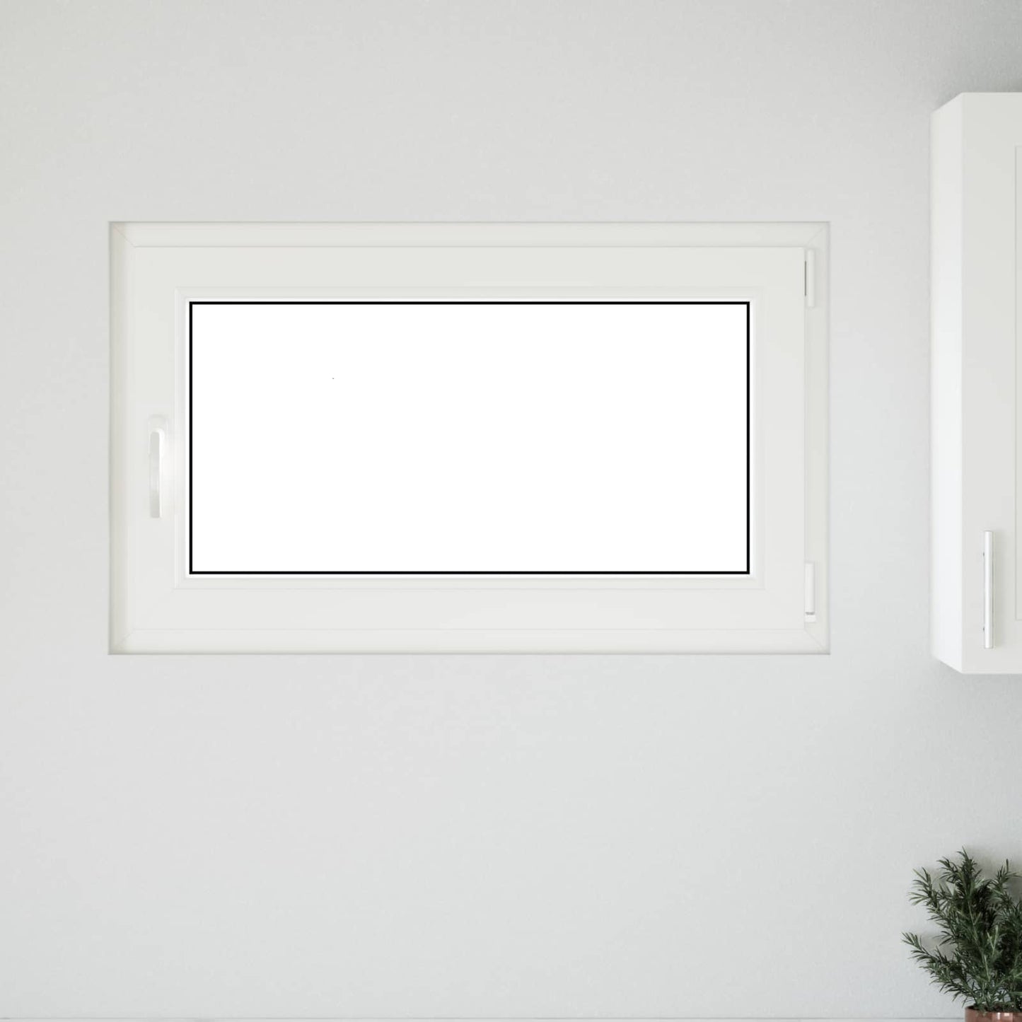 Kjølevindu RISOR 100 x 60 cm PVC og glass Antrasitt