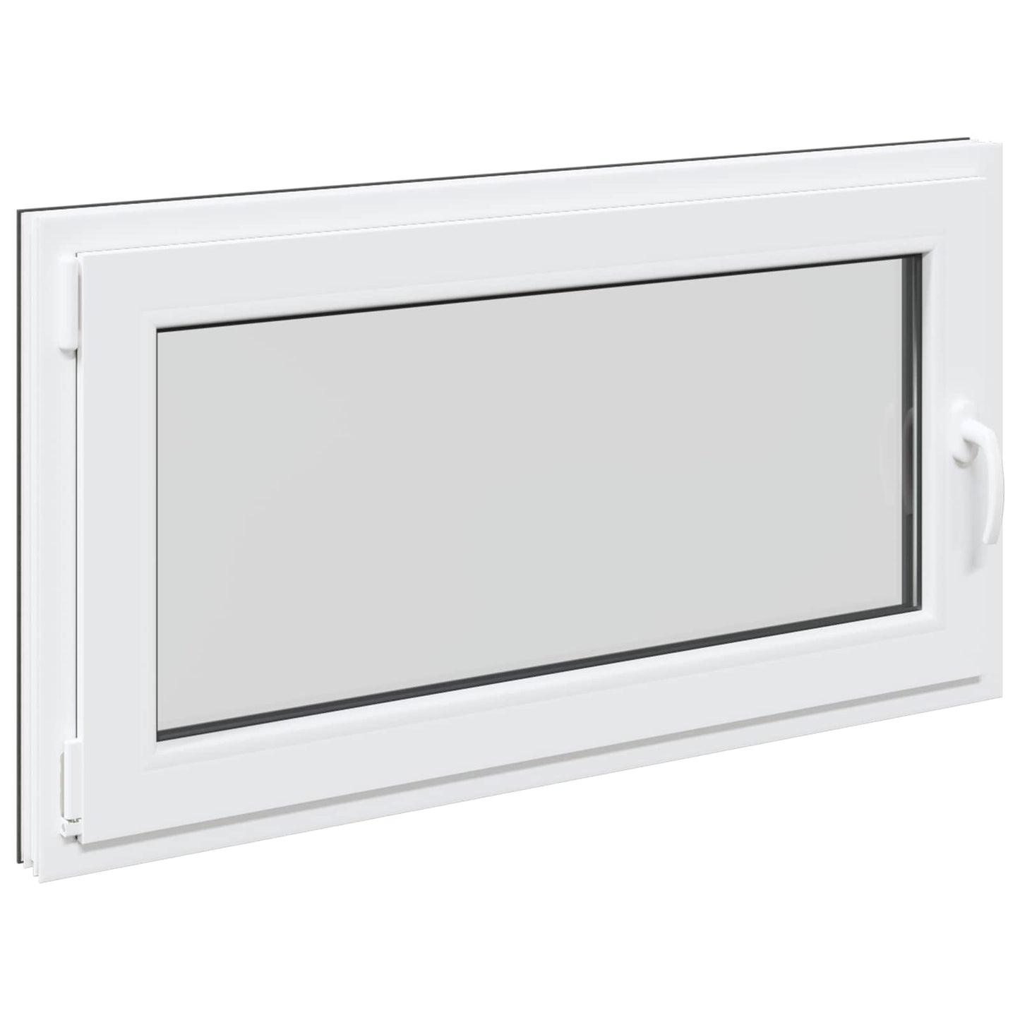 Kjølevindu RISOR 110 x 60 cm PVC og glass Antrasitt