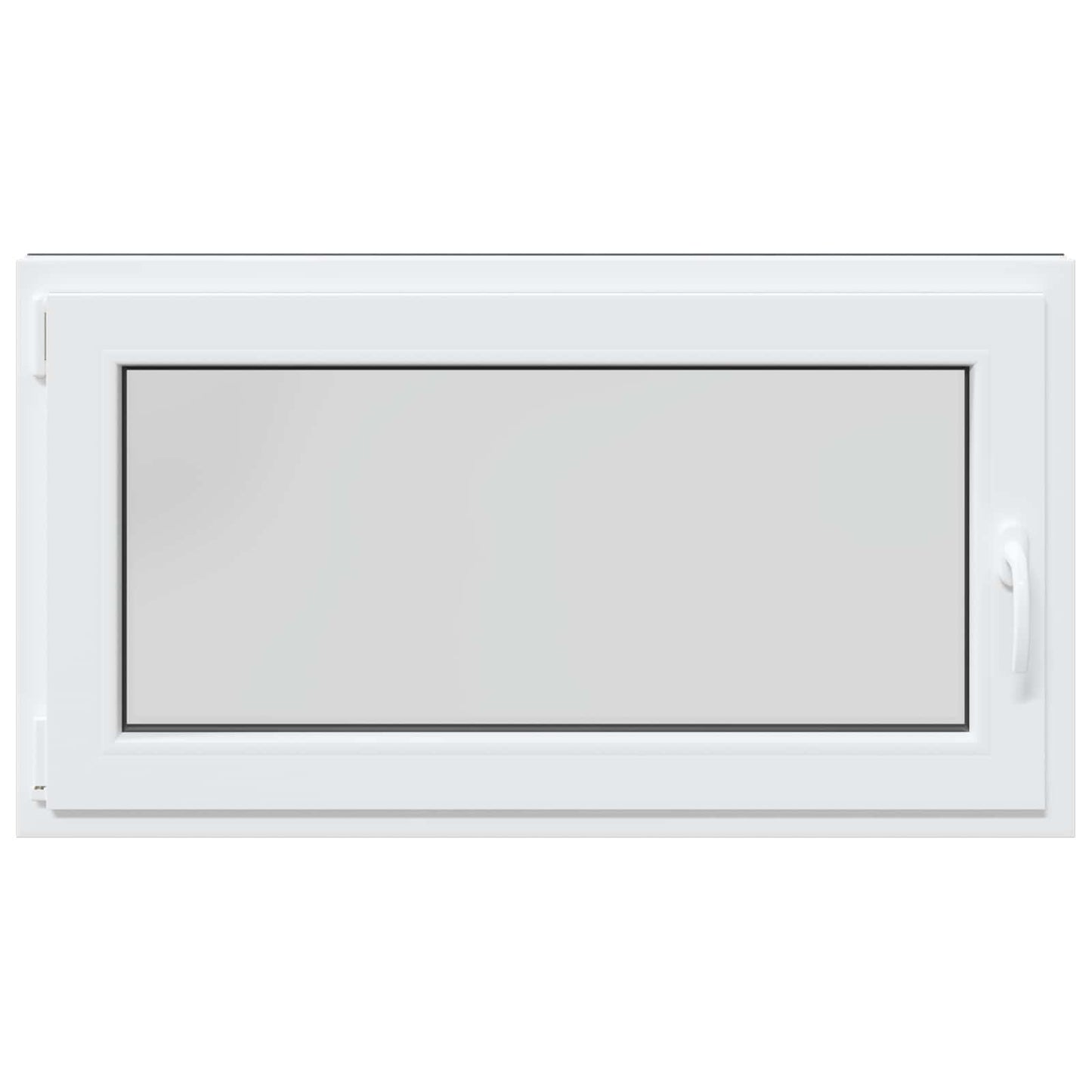 Kjølevindu RISOR 110 x 60 cm PVC og glass Antrasitt