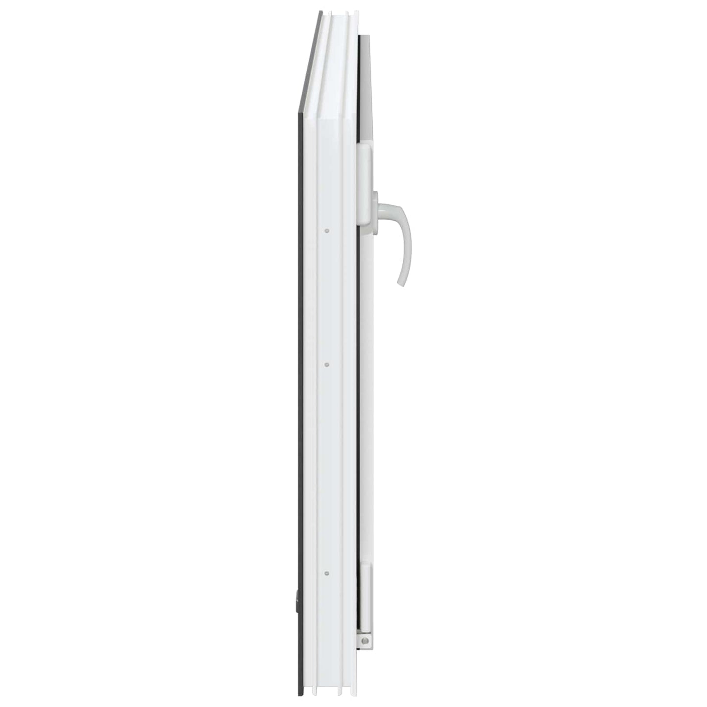 Kjølevindu RISOR 110 x 60 cm PVC og glass Antrasitt