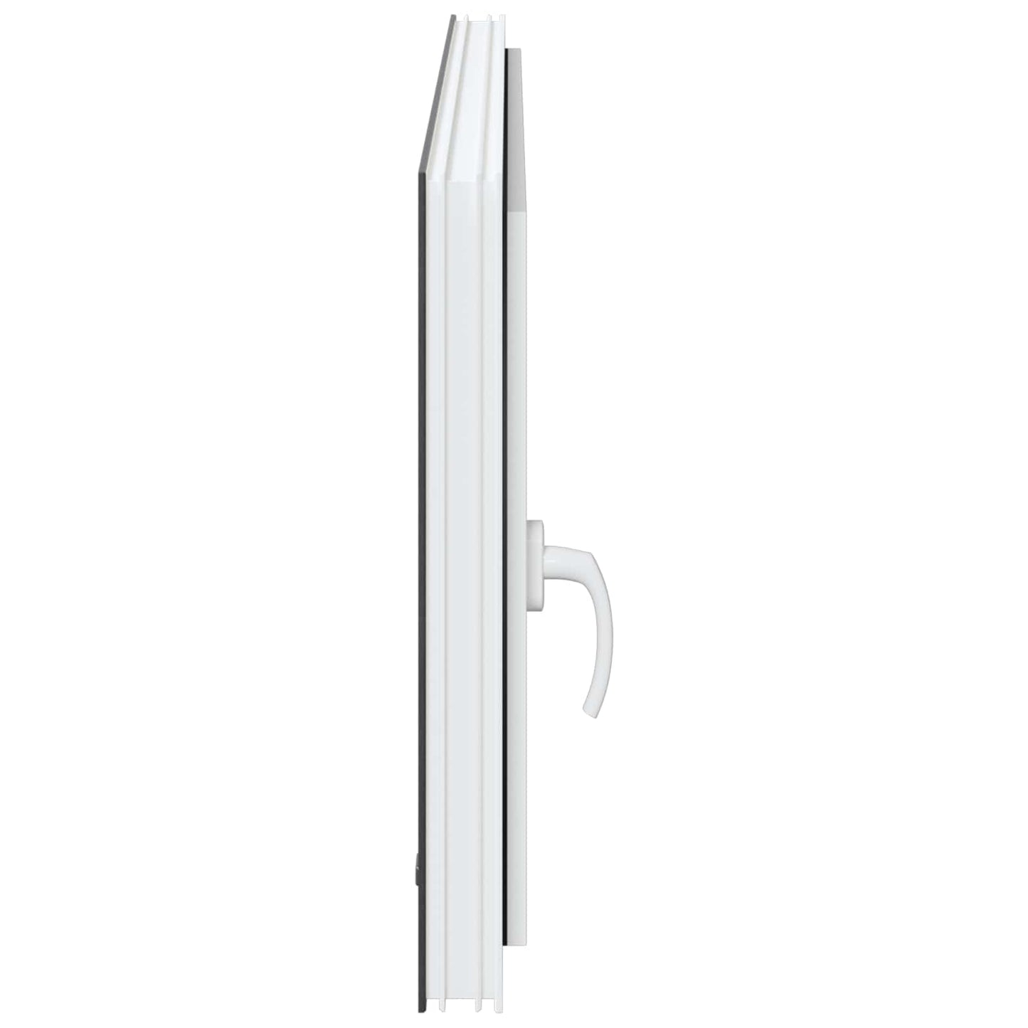 Kjølevindu RISOR 120 x 60 cm PVC og glass Antrasitt