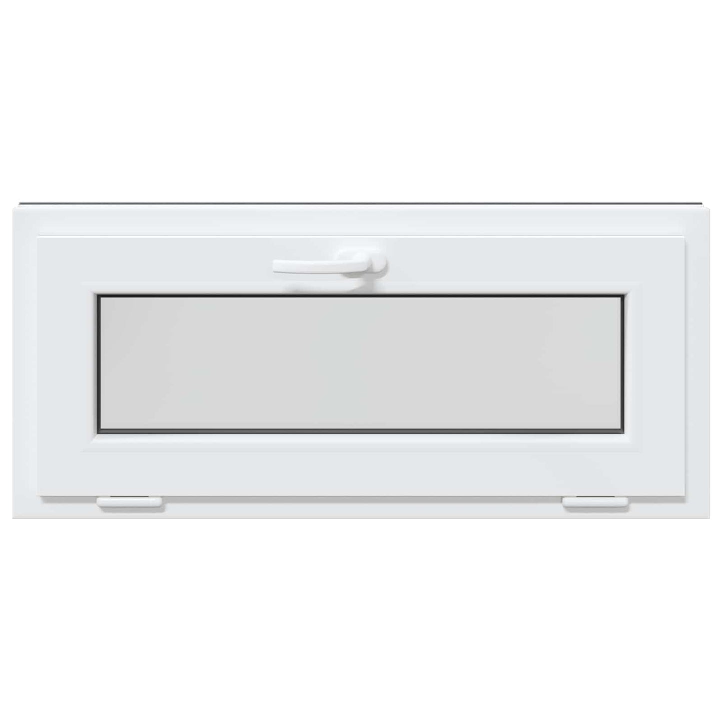Kjølevindu RISOR 90 x 40 cm PVC og glass Antrasitt