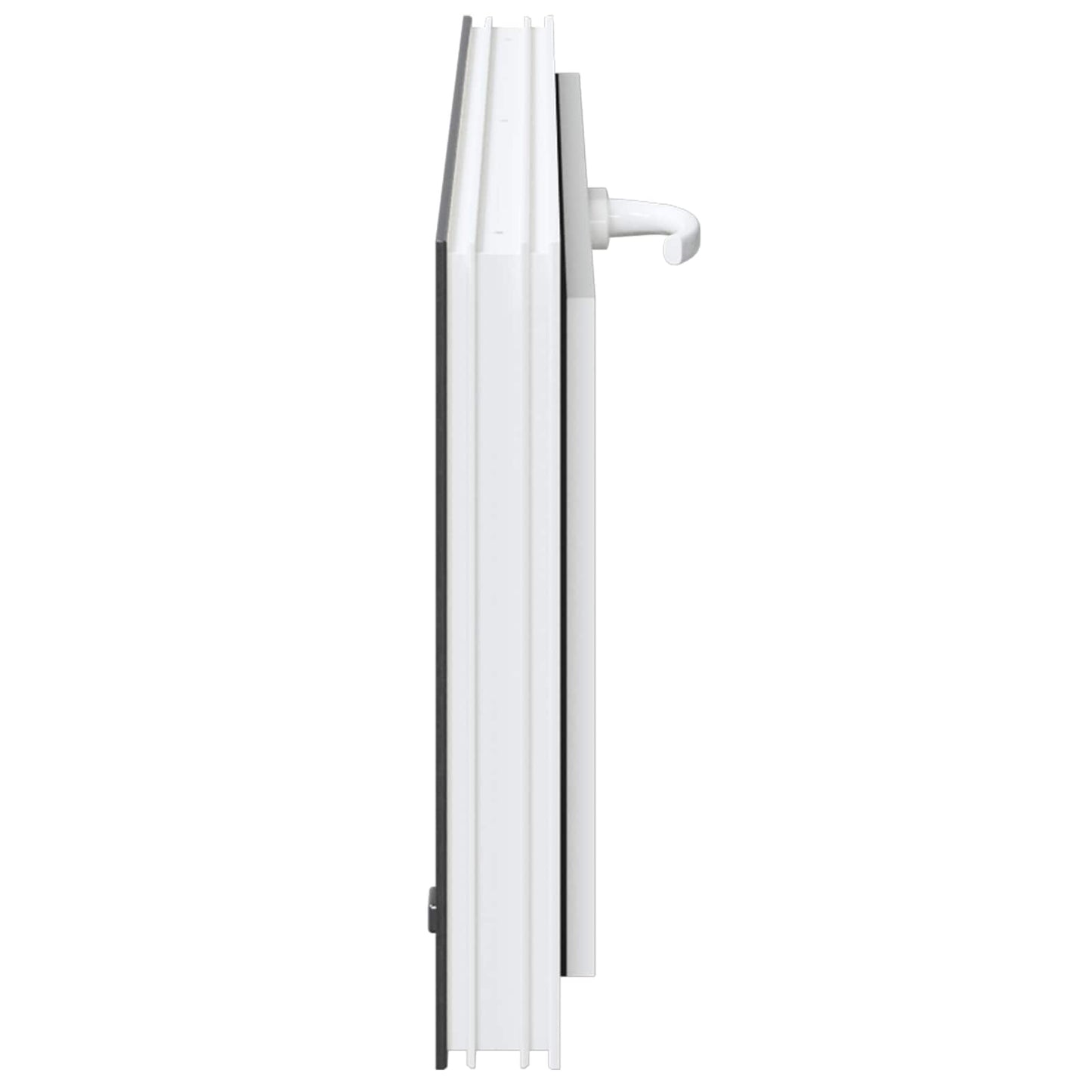 Kjølevindu RISOR 90 x 40 cm PVC og glass Antrasitt
