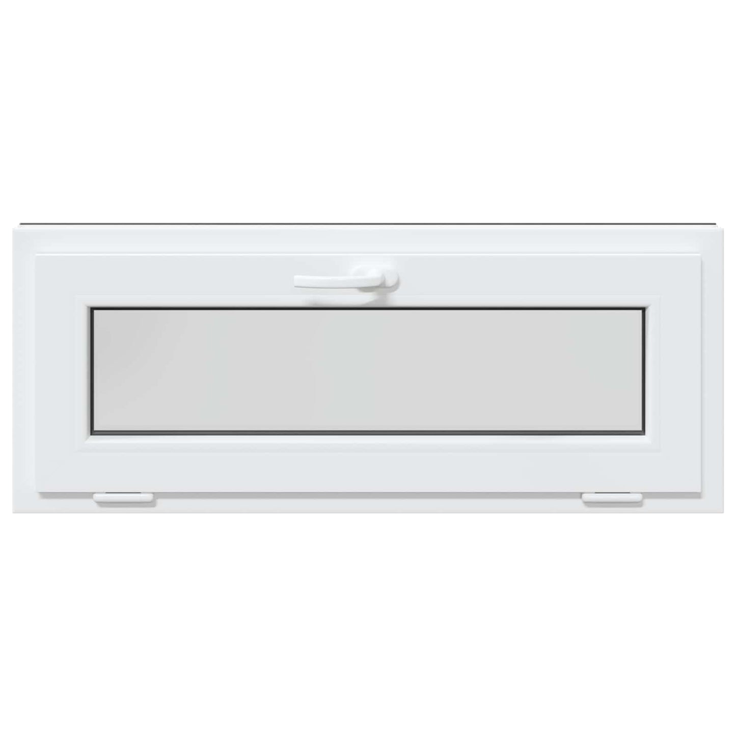 Kjølevindu RISOR 100 x 40 cm PVC og glass Antrasitt