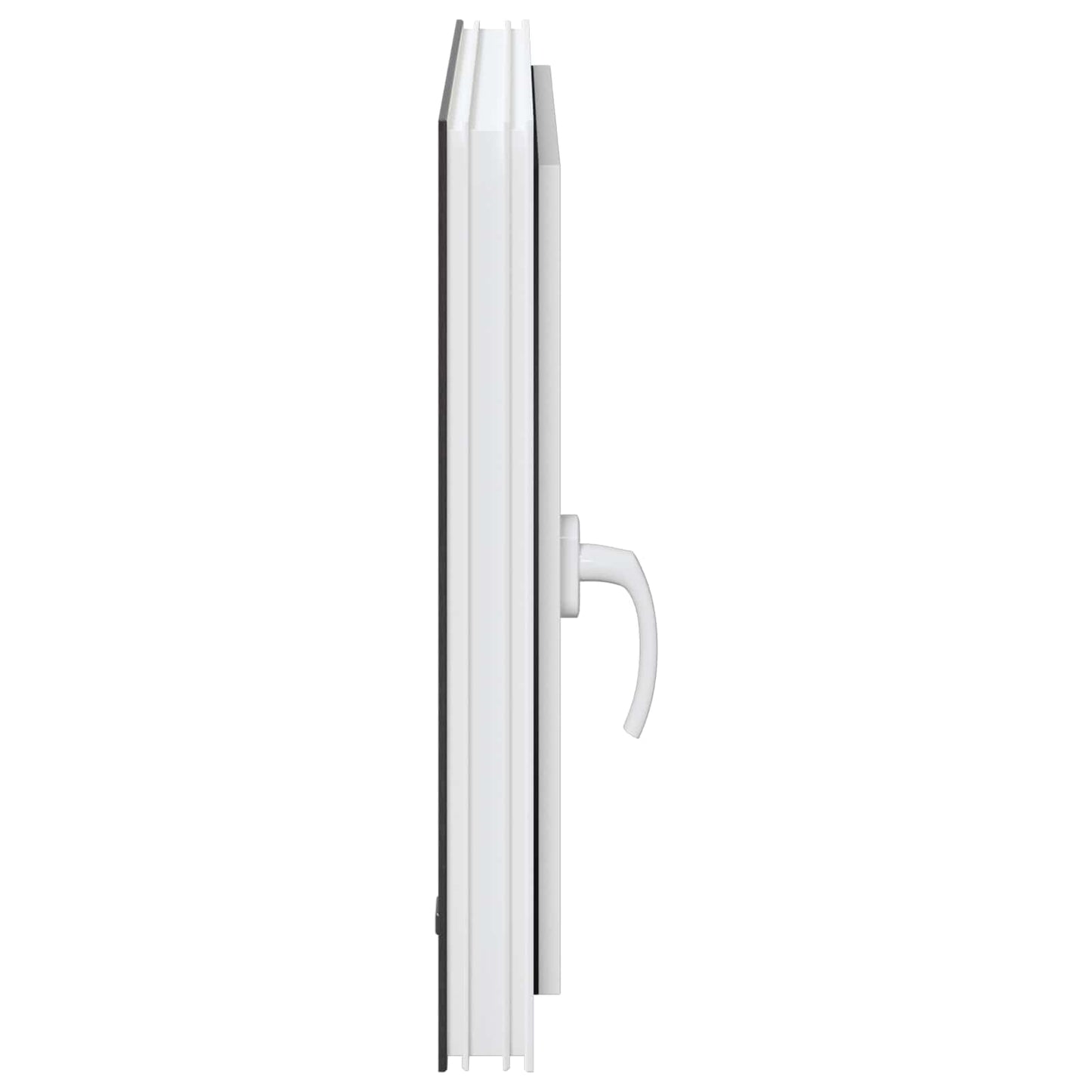 Kjølevindu RISOR 60 x 60 cm PVC og glass Antrasitt