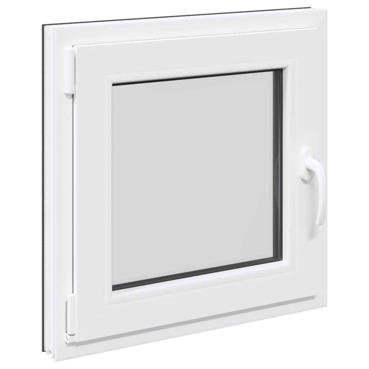 Kjølevindu RISOR 60 x 60 cm PVC og glass Antrasitt