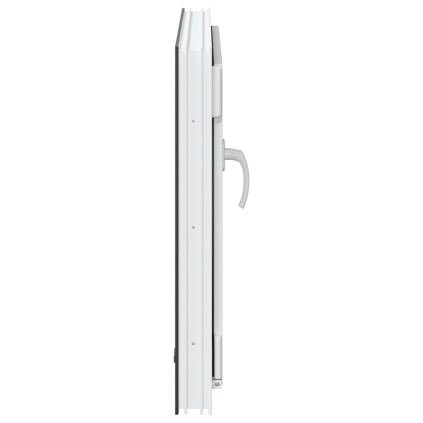 Kjølevindu RISOR 60 x 60 cm PVC og glass Antrasitt