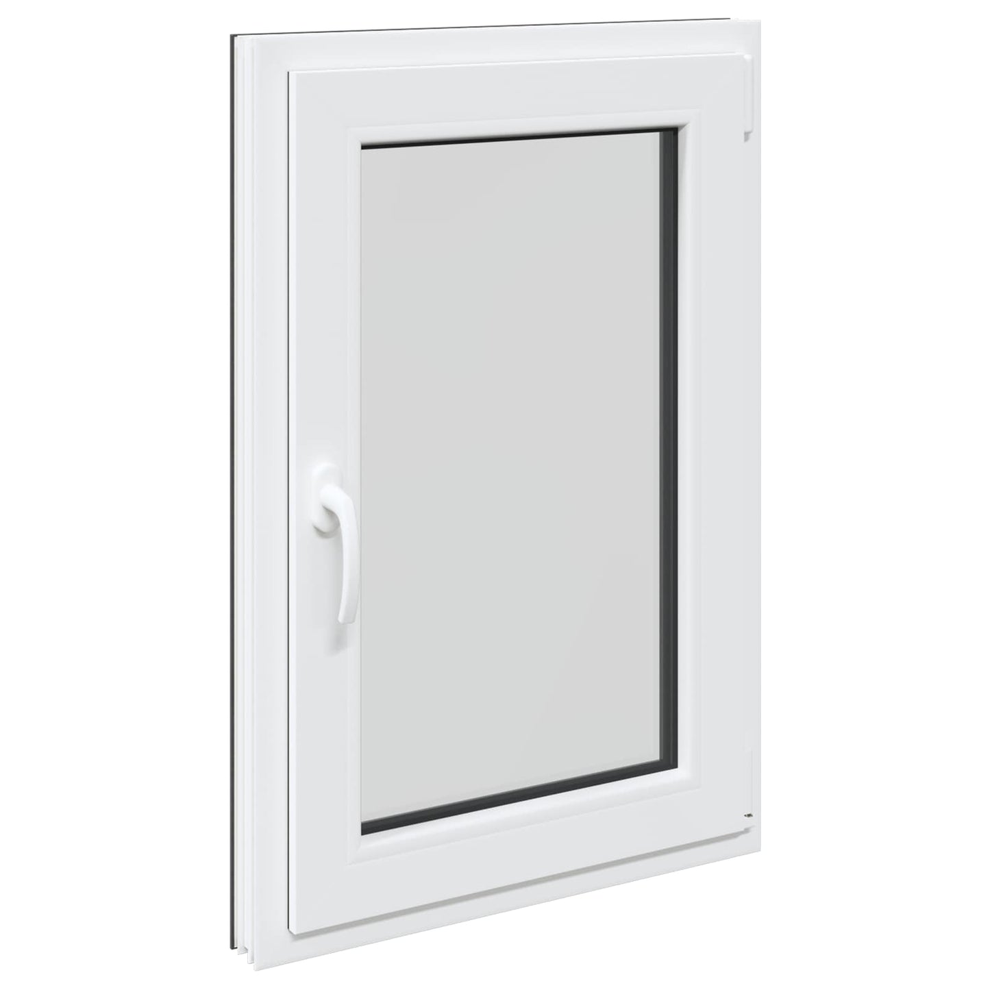Kjølevindu RISOR 60 x 80 cm PVC og glass Antrasitt