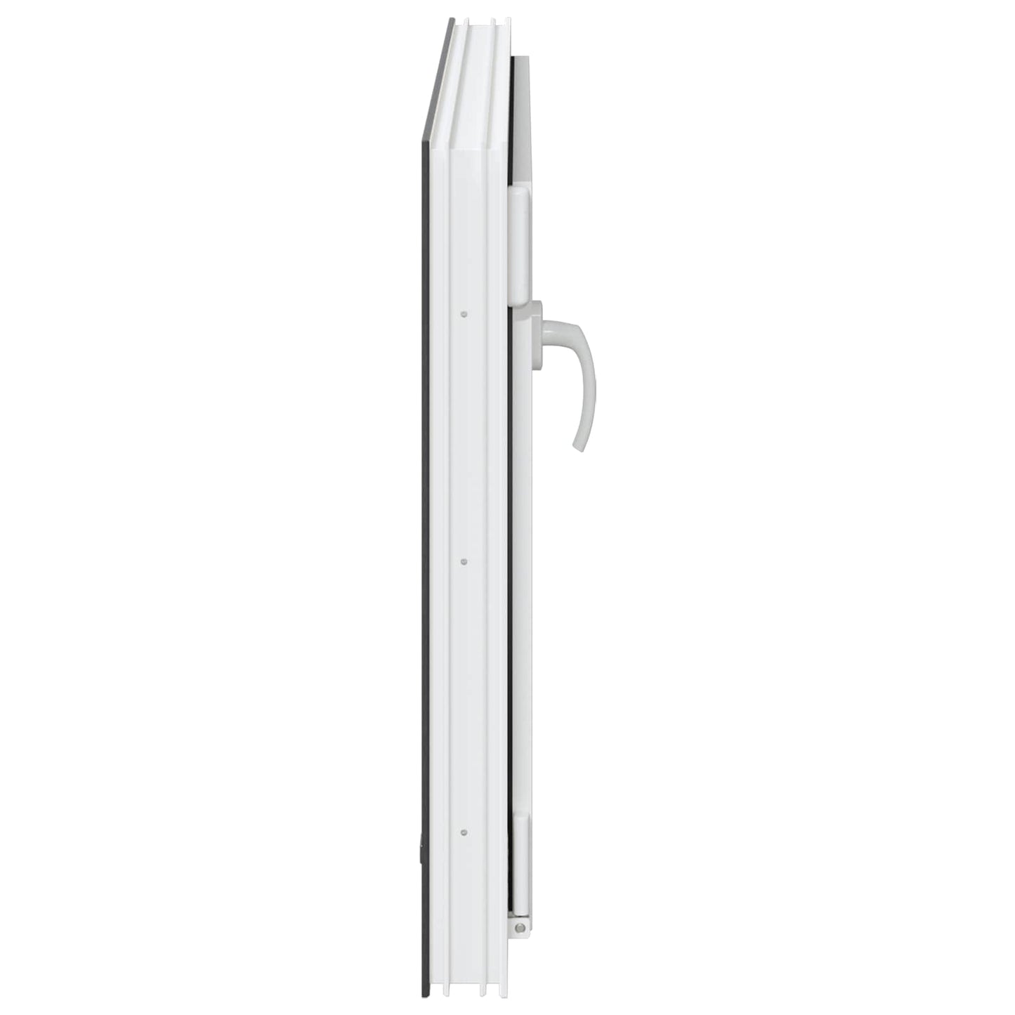 Kjølevindu RISOR 90 x 50 cm PVC og glass Antrasitt