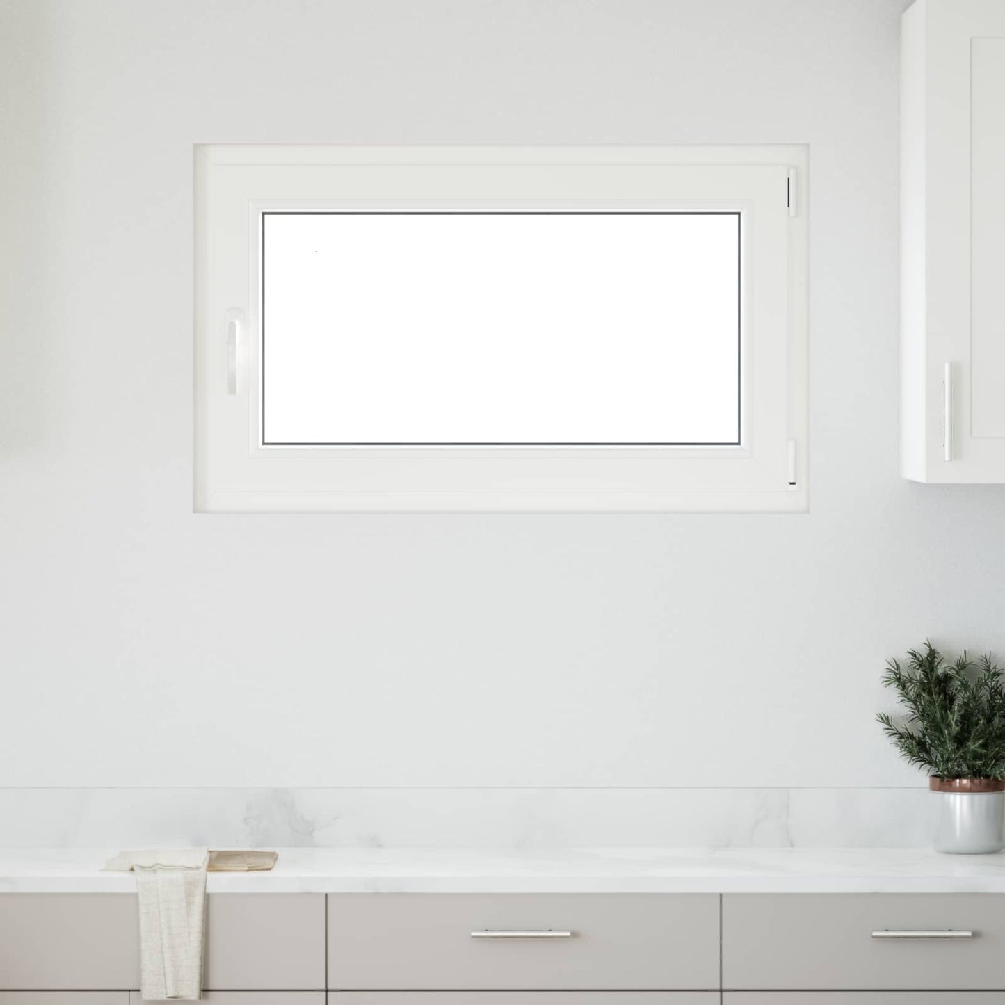 Kjølevindu RISOR 100 x 70 cm PVC og glass Antrasitt