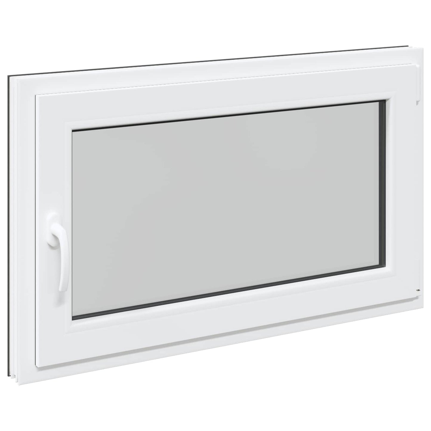 Kjølevindu RISOR 100 x 70 cm PVC og glass Antrasitt