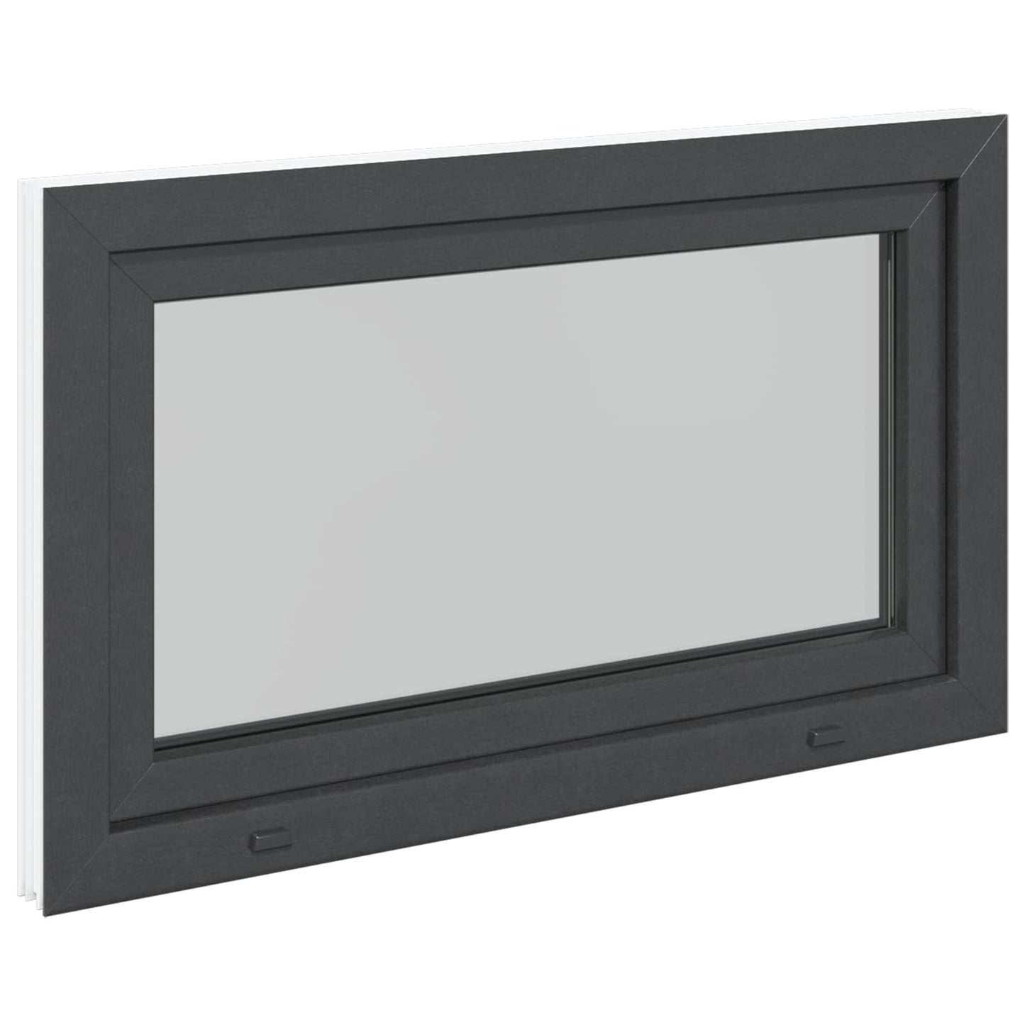 Kjølevindu RISOR 100 x 70 cm PVC og glass Antrasitt