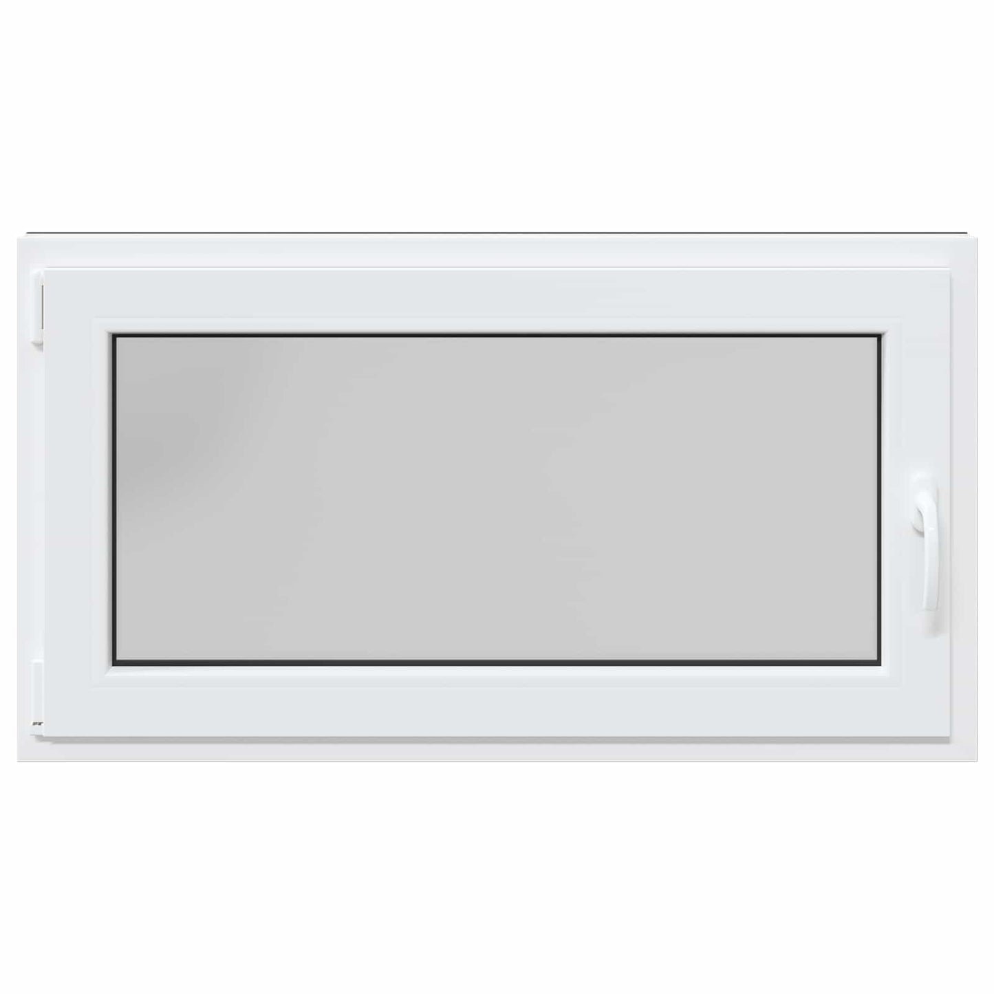 Kjølevindu RISOR 110 x 50 cm PVC og glass Antrasitt