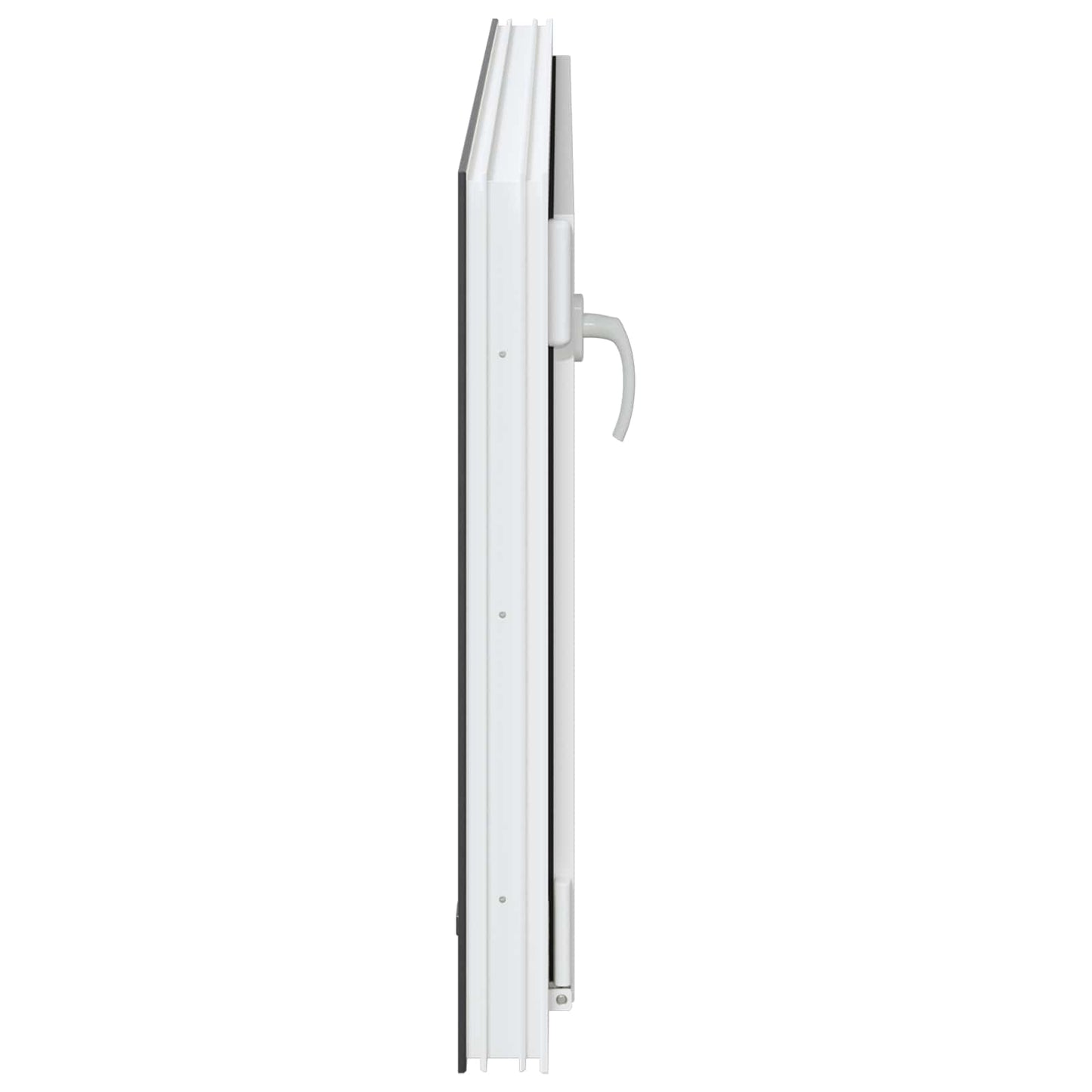 Kjølevindu RISOR 110 x 50 cm PVC og glass Antrasitt