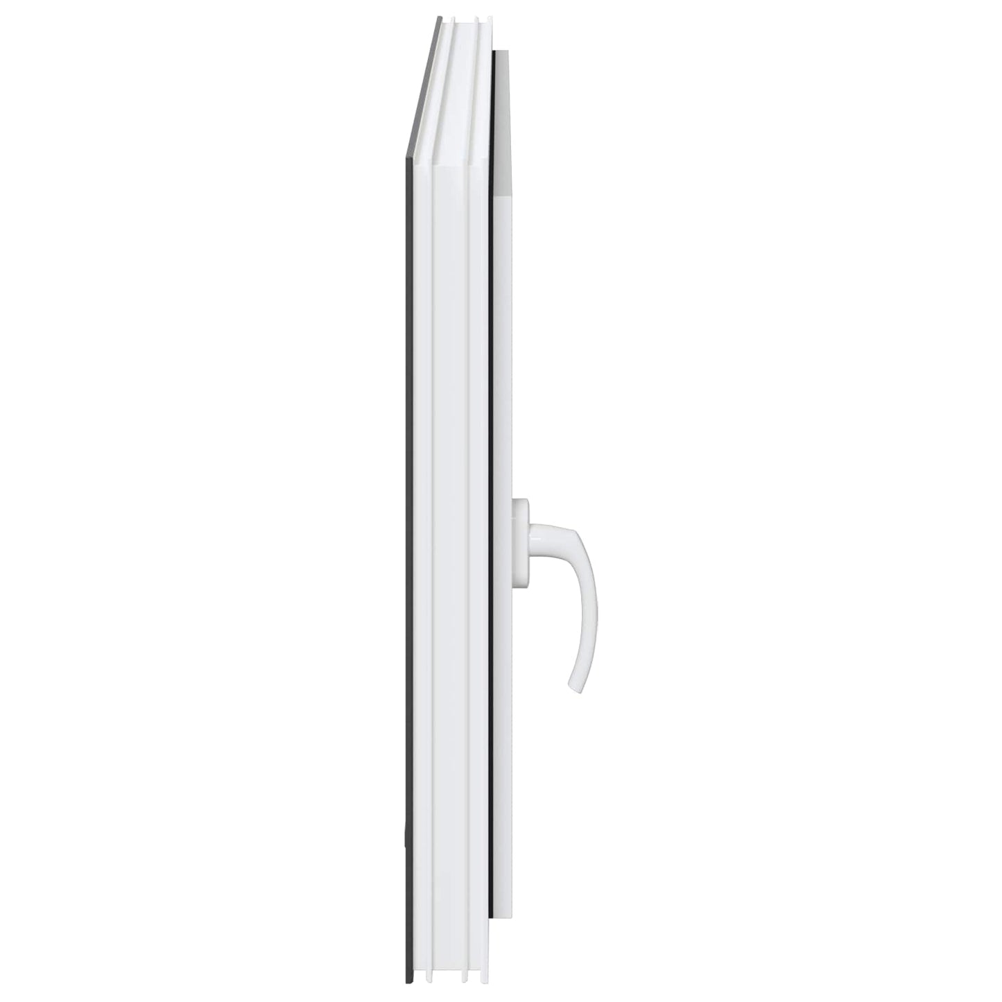 Kjølevindu RISOR 120 x 60 cm PVC og glass Antrasitt