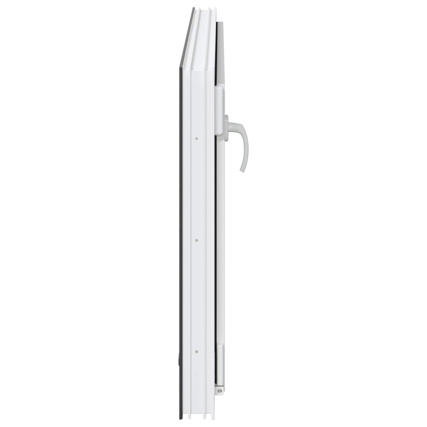 Kjølevindu RISOR 120 x 60 cm PVC og glass Antrasitt