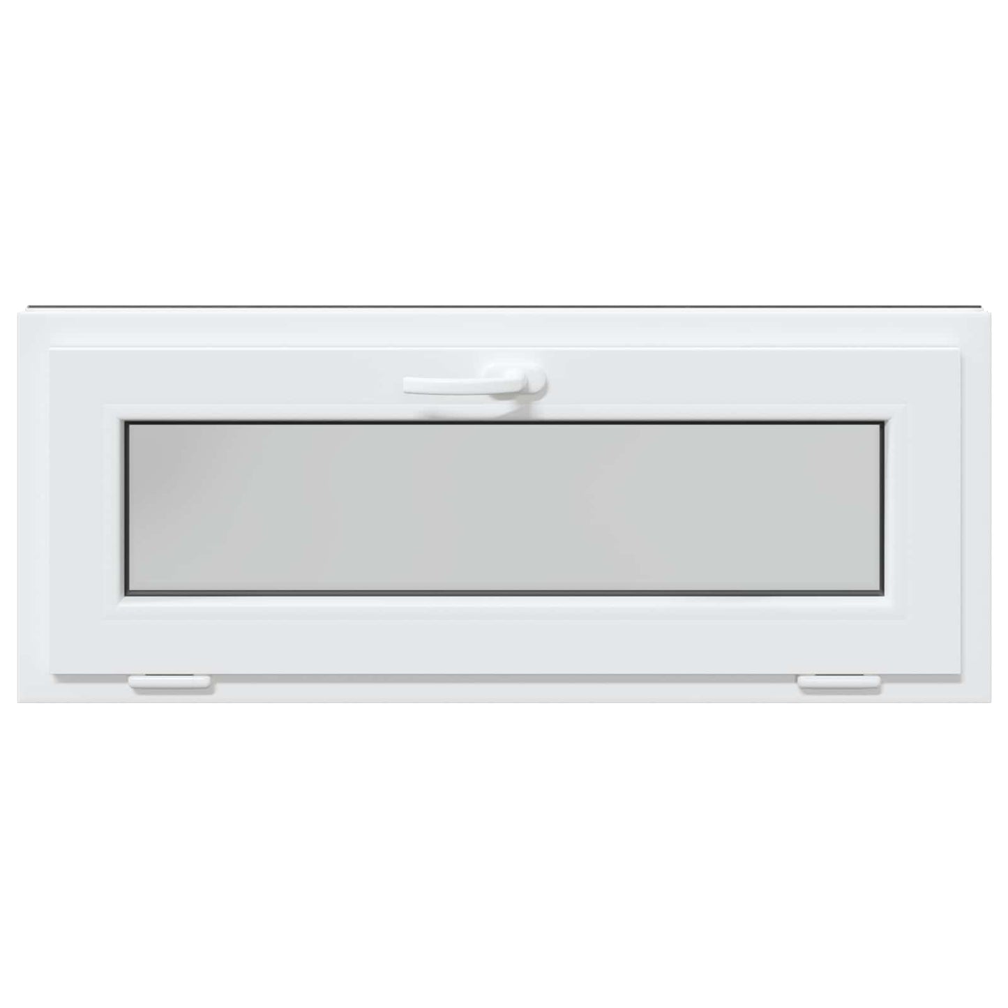 Kjølevindu RISOR 110 x 40 cm PVC og glass Antrasitt