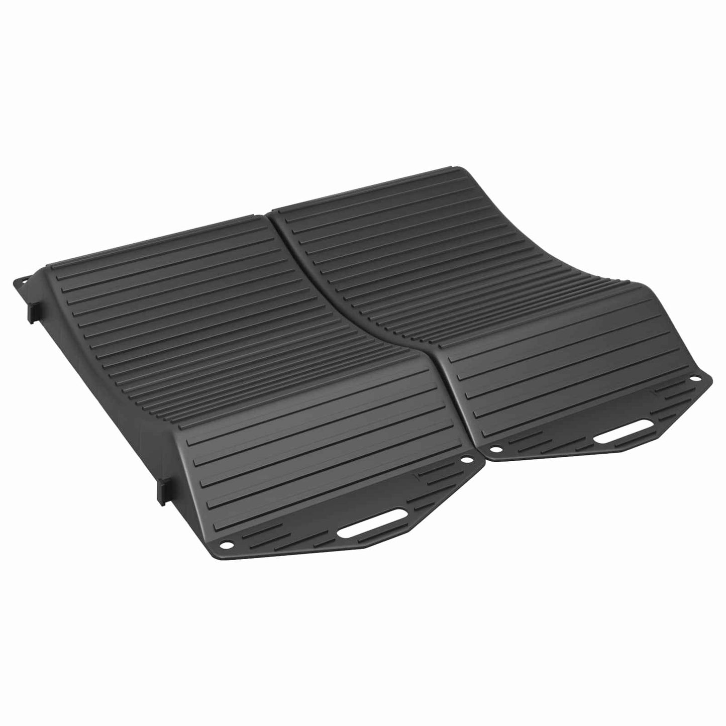 Dekkbeskyttere 4 stk. Svart 44 x 20 x 4 cm PP