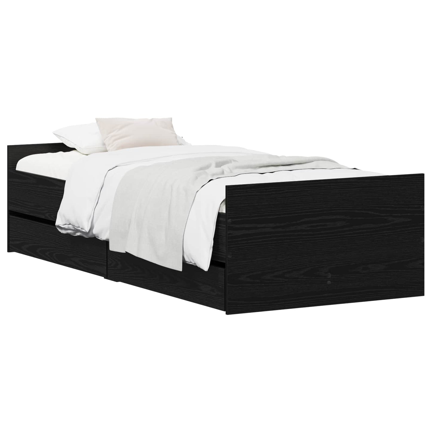 Sengestamme Svart eik 90 x 200 cm Konstruert tre