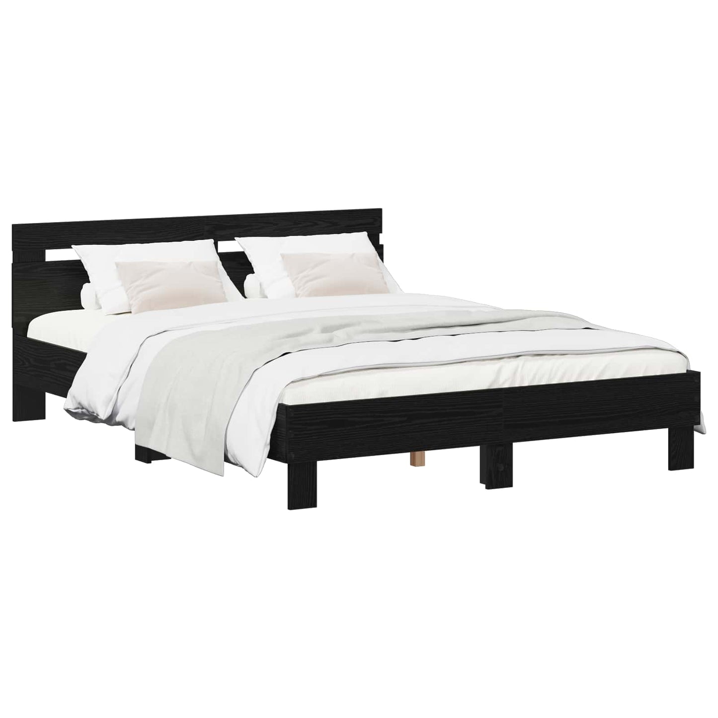 Sengestamme Svart eik 140 x 190 cm Konstruert tre