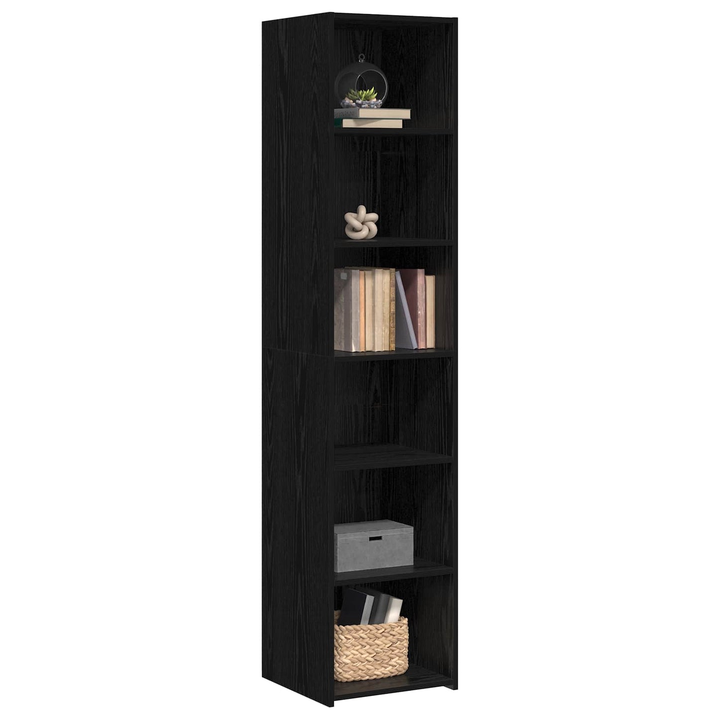 Serviesskap Svart eik 40 x 41 x 185 cm Konstruert tre