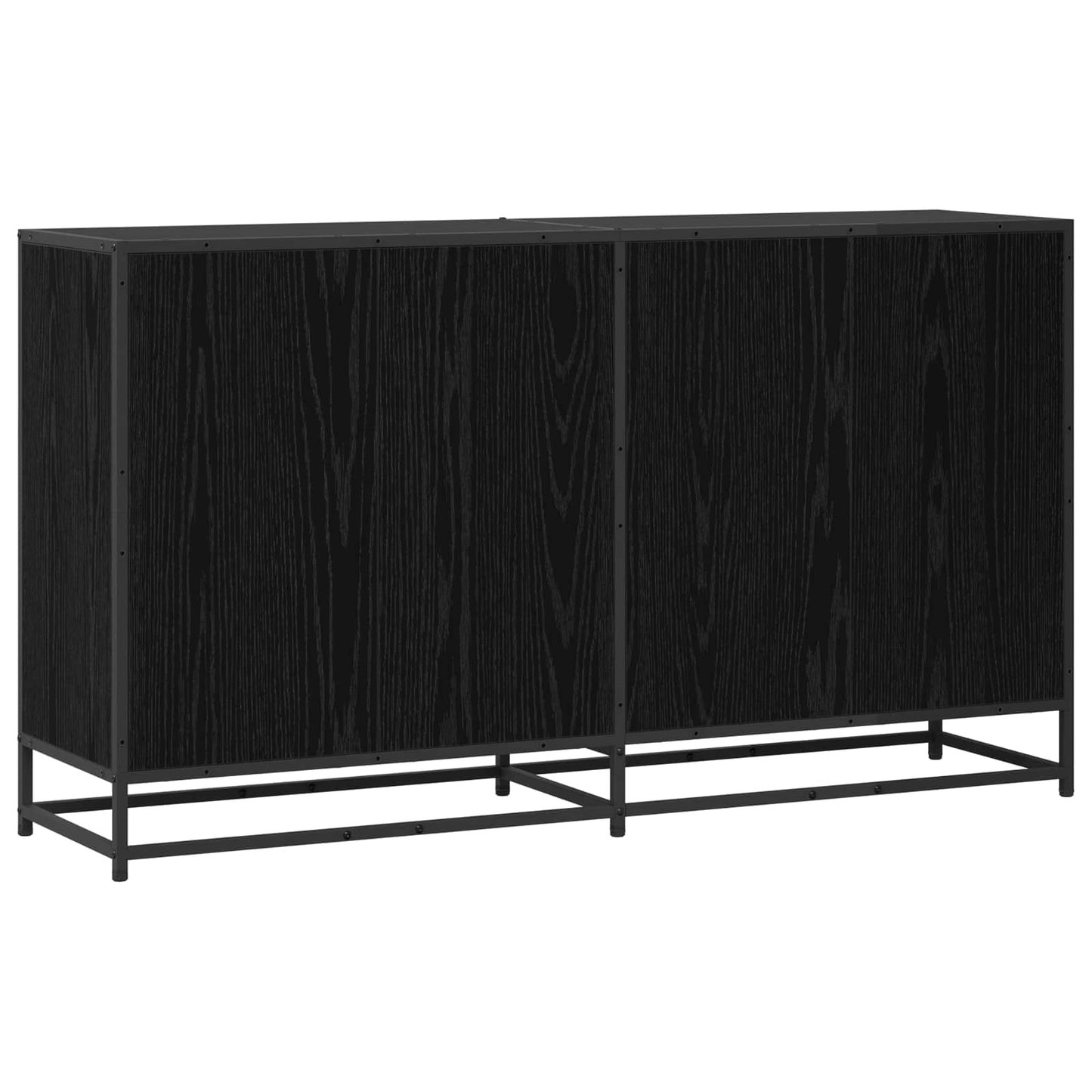 Serviesskap Svart eik 134 x 35 x 76 cm Konstruert tre