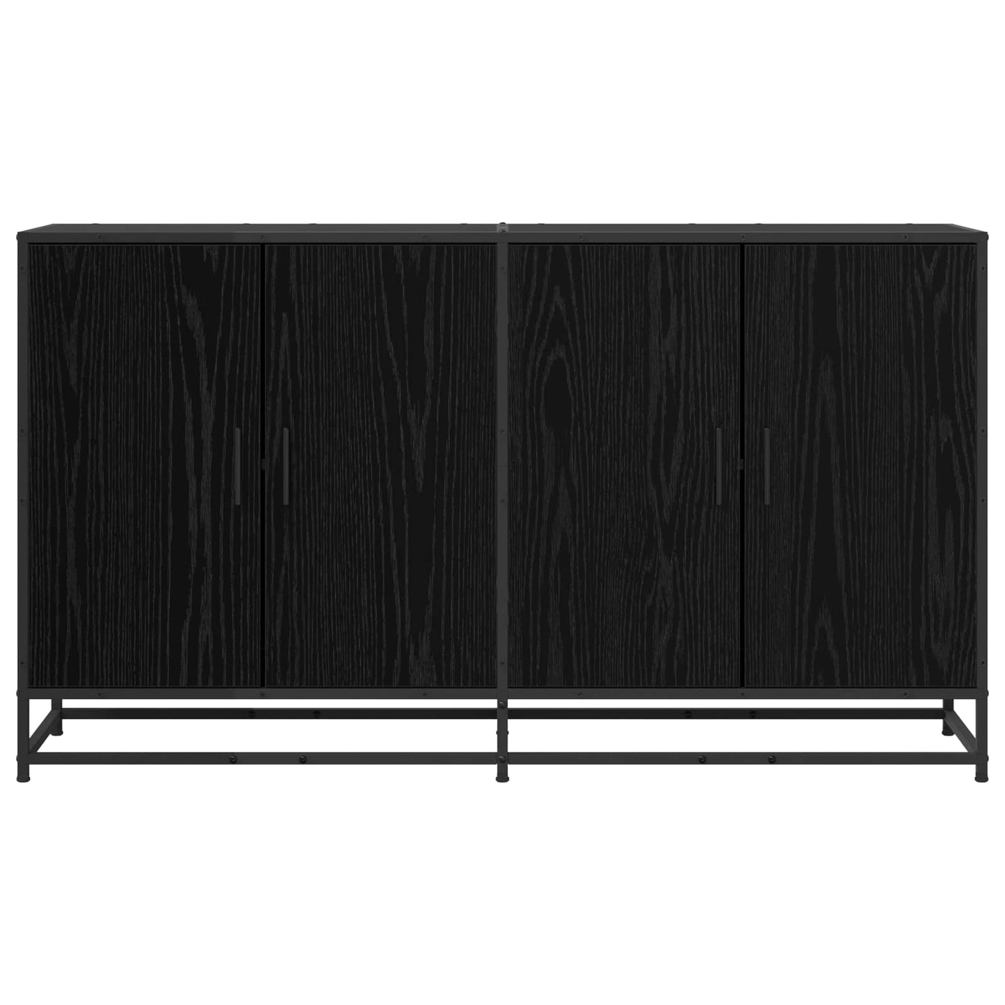Serviesskap Svart eik 134 x 35 x 76 cm Konstruert tre