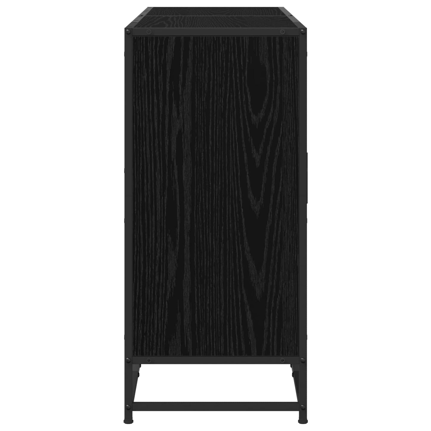 Serviesskap Svart eik 134 x 35 x 76 cm Konstruert tre
