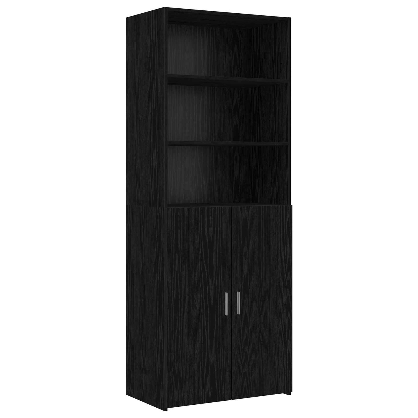 Lagringsskap med Hyller Svart eik 70 x 42,5 x 225 cm