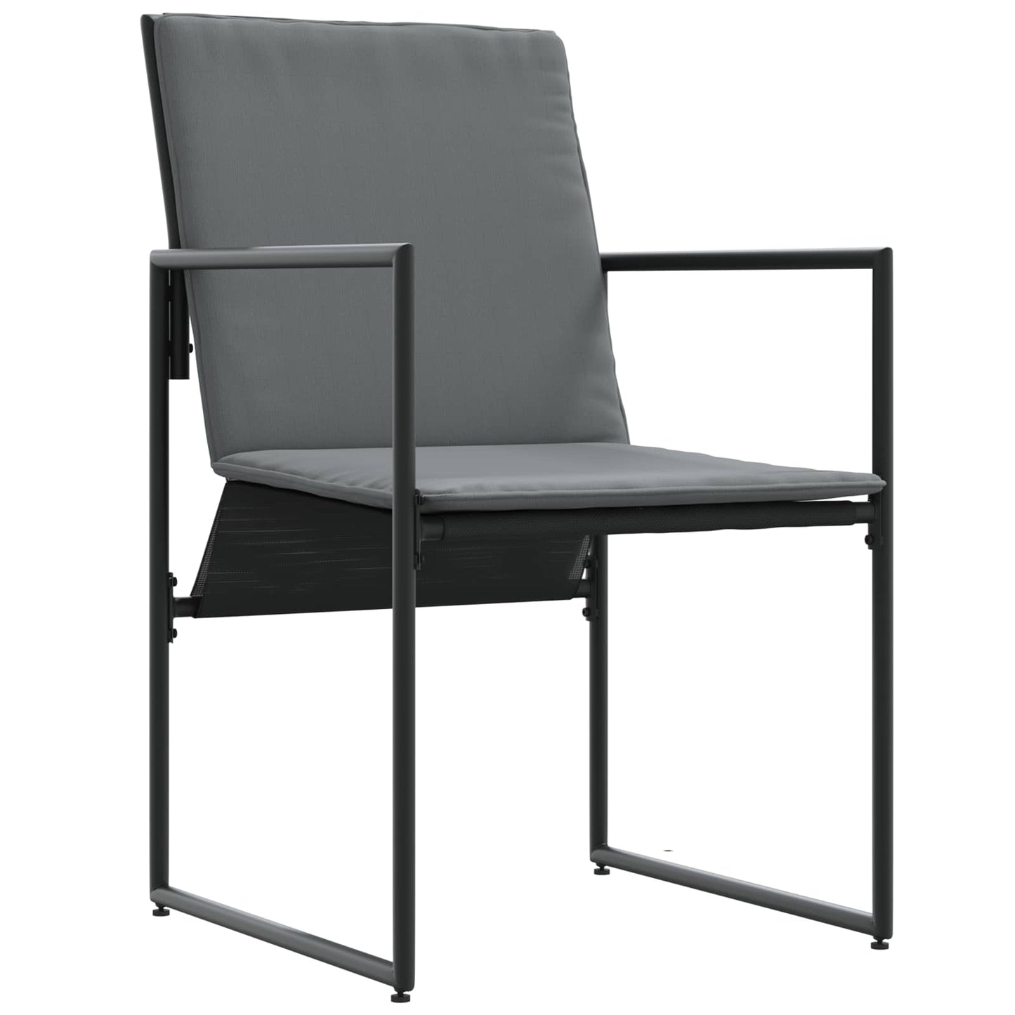 Hage Spisegruppe 5 pcs Svart og Anthracite 140 x 70 x 73 cm