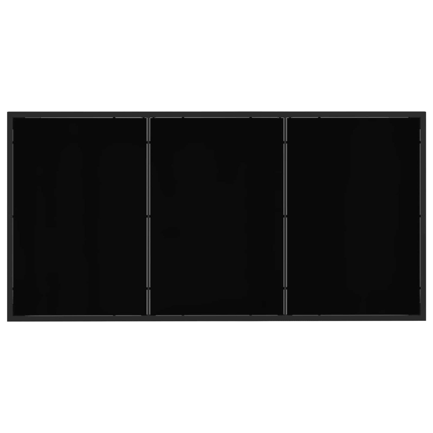 Hage Spisegruppe 9 pcs Svart og Anthracite 160 x 80 x 73 cm